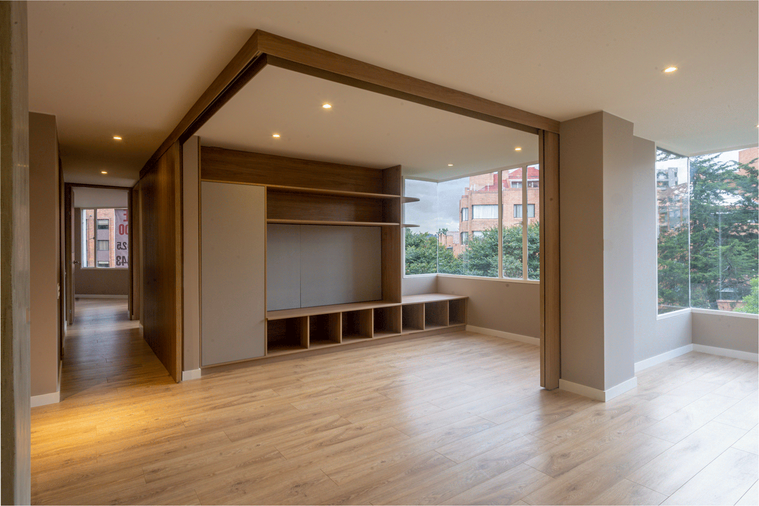 Detalle de BOG 20, vivienda unifamiliar en Colombia: materiales nobles y luz natural. LINEA PRIMA, arquitectos en Bogotá.