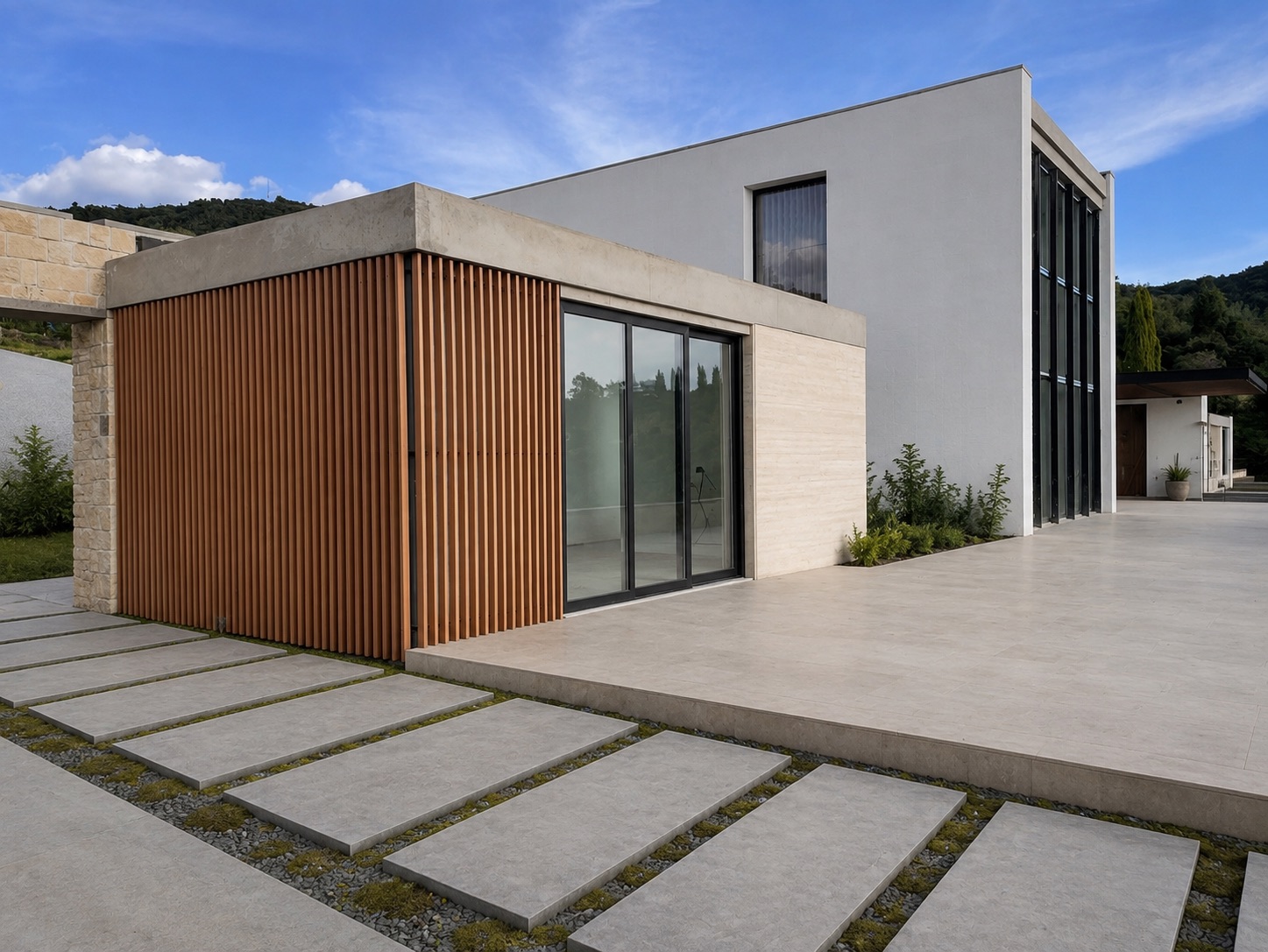 SIN 01 — vivienda unifamiliar en Cundinamarca, CO por LINEA PRIMA: madera de roble y mármol.